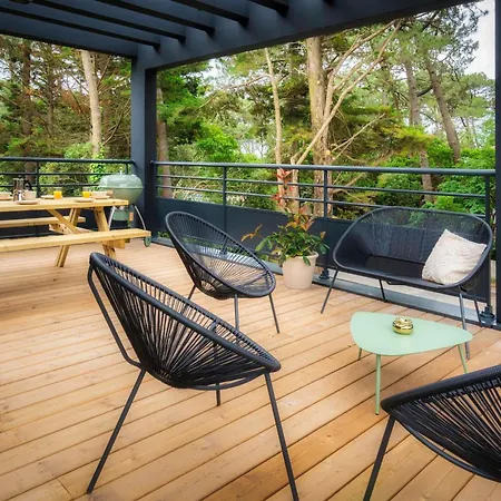 Villa Sunset 1 Prestigious Heated Swimming Pool Sea View For 8 People Lacanau